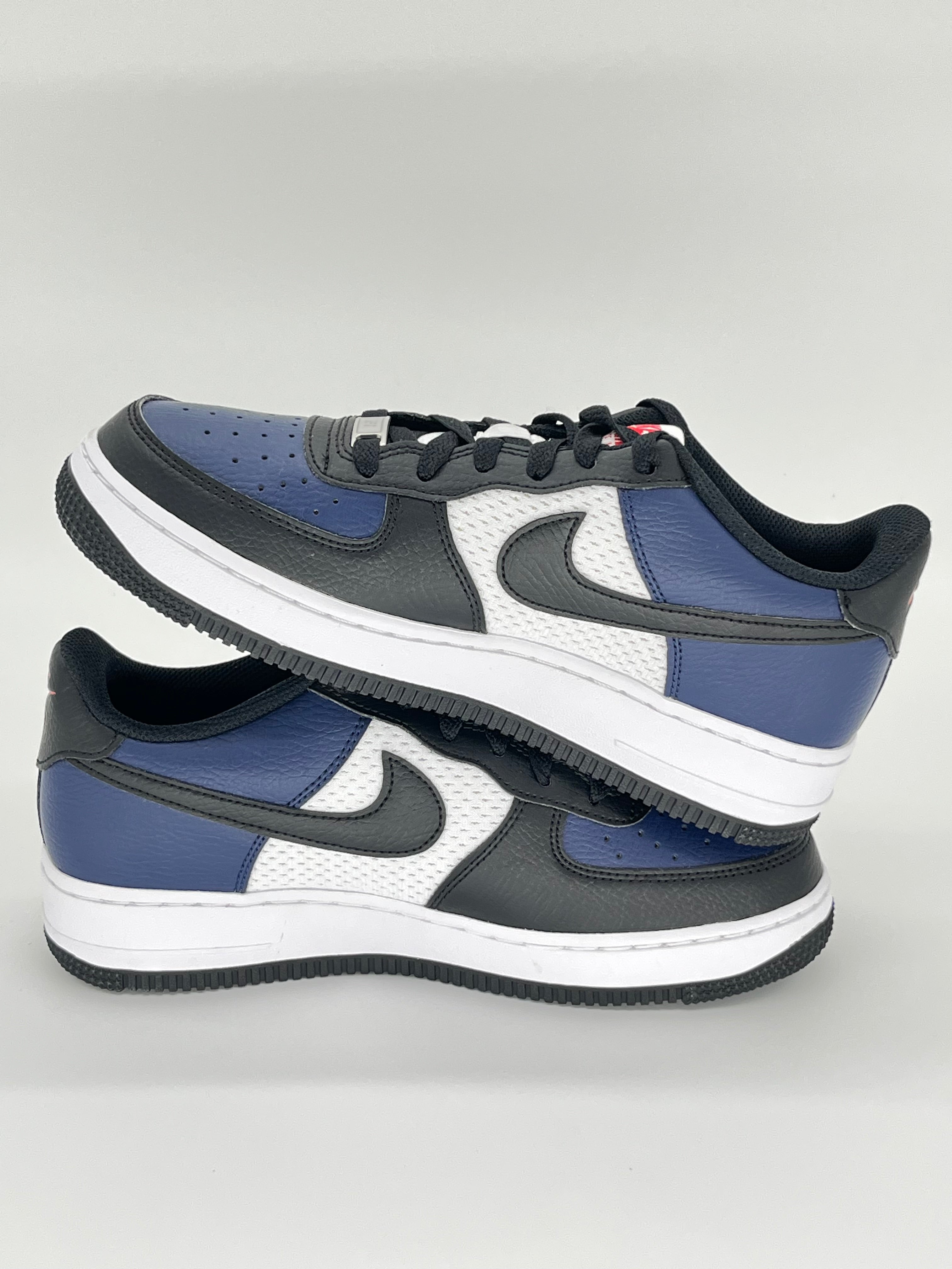 6.5Y Nike AirForce1 Midnight Navy/Black/White/University Red (HJ9201-400) - No Box
