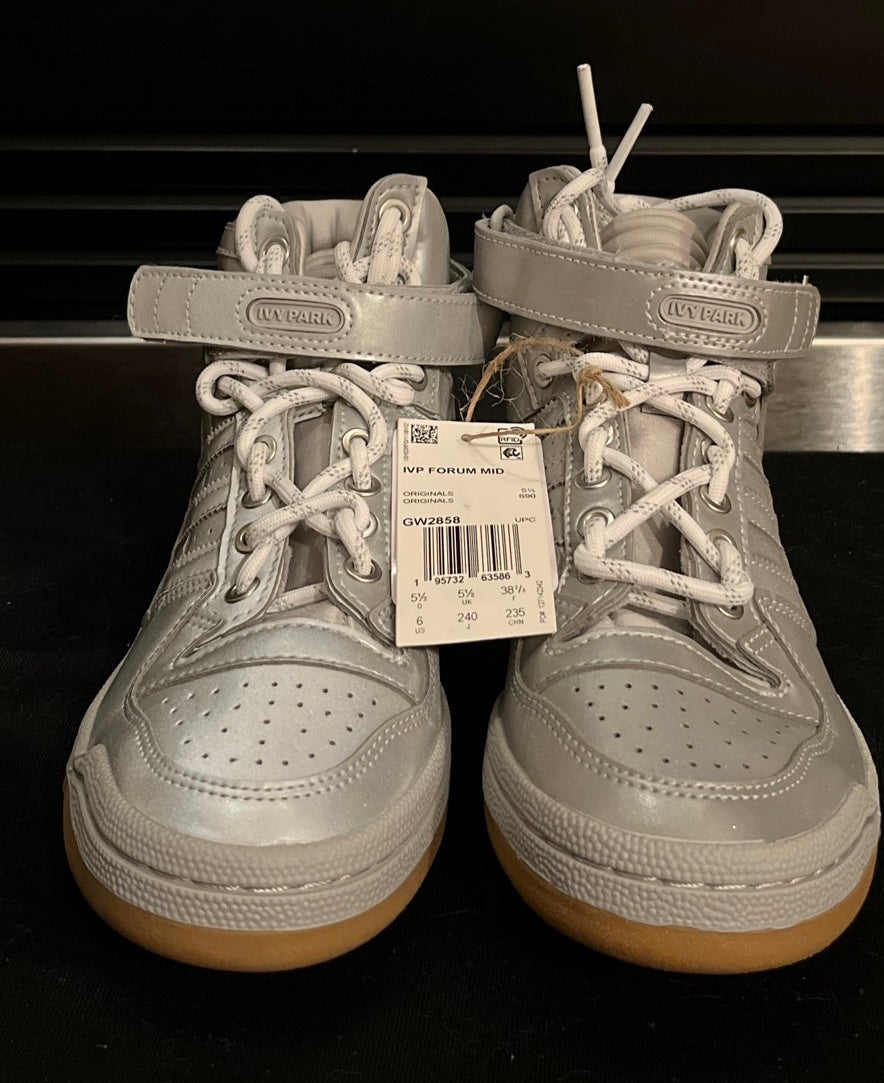 6 M/W Adidas Forum Mid Ivy Icy Park Silver Metallic Reflective (GW2858)