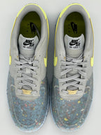 11M Nike AirForce 1 Crater Pure Platinum/Barely Volt & Black/Black-Photon Dust (CZ1524-001 & CZ1524-002 Bundle)