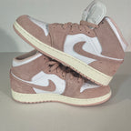 7Y Nike Air Jordan 1 Mid SE GS "White/Legend Pink" (New with Defects) (FN7432-161)