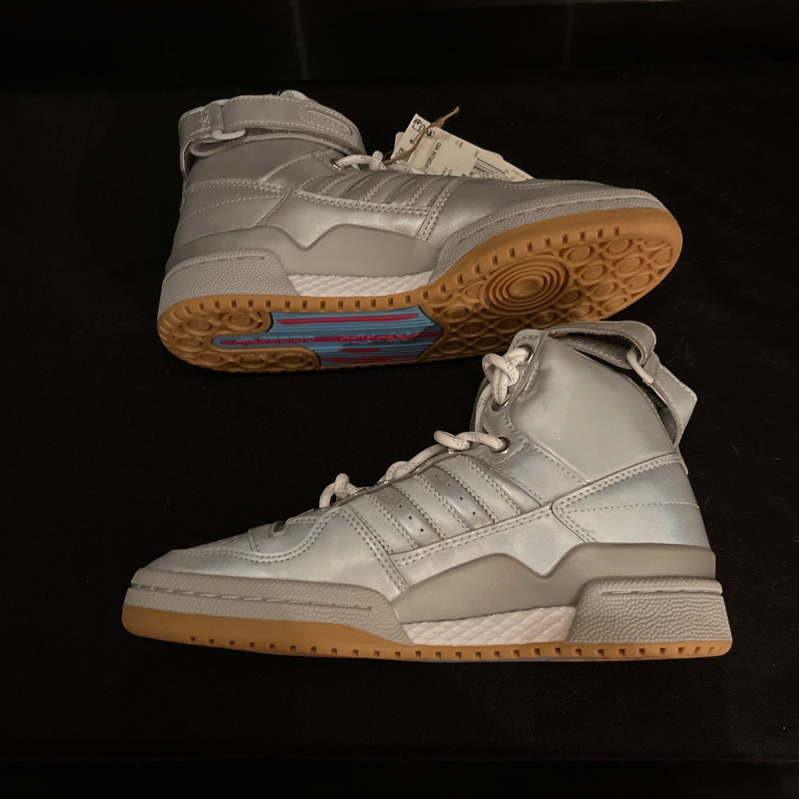 6 M/W Adidas Forum Mid Ivy Icy Park Silver Metallic Reflective (GW2858)