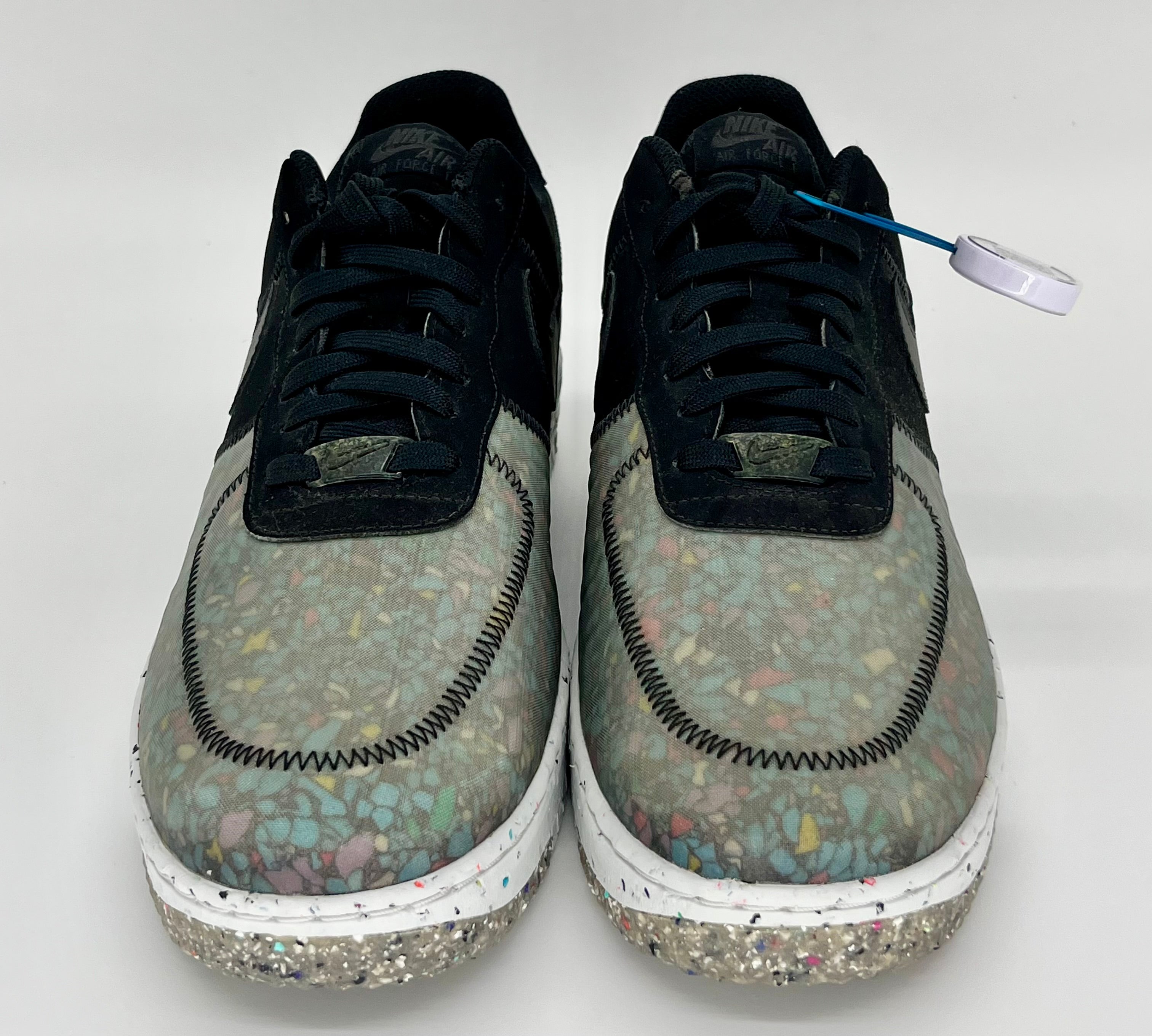 11M Nike AirForce 1 Crater Pure Platinum/Barely Volt & Black/Black-Photon Dust (CZ1524-001 & CZ1524-002 Bundle)