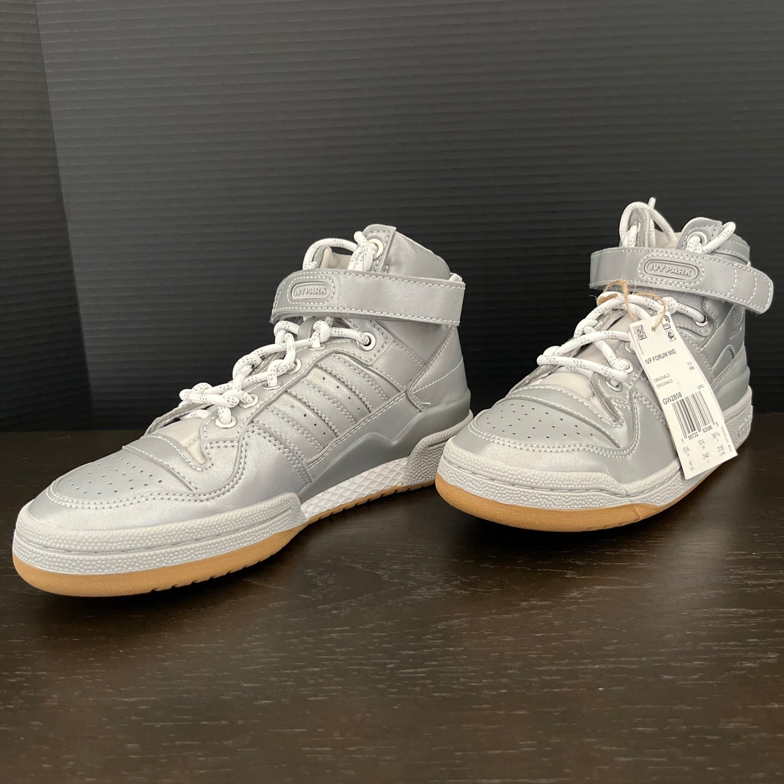 6 M/W Adidas Forum Mid Ivy Icy Park Silver Metallic Reflective (GW2858)