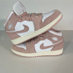 7Y Nike Air Jordan 1 Mid SE GS "White/Legend Pink" (New with Defects) (FN7432-161)