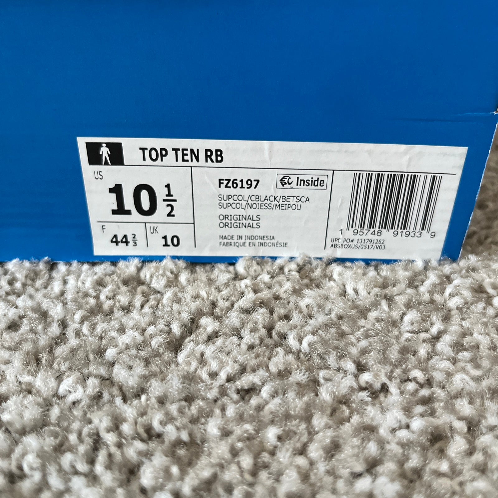 10.5M Adidas Top Ten RB White-Grey-Red (FZ6197)