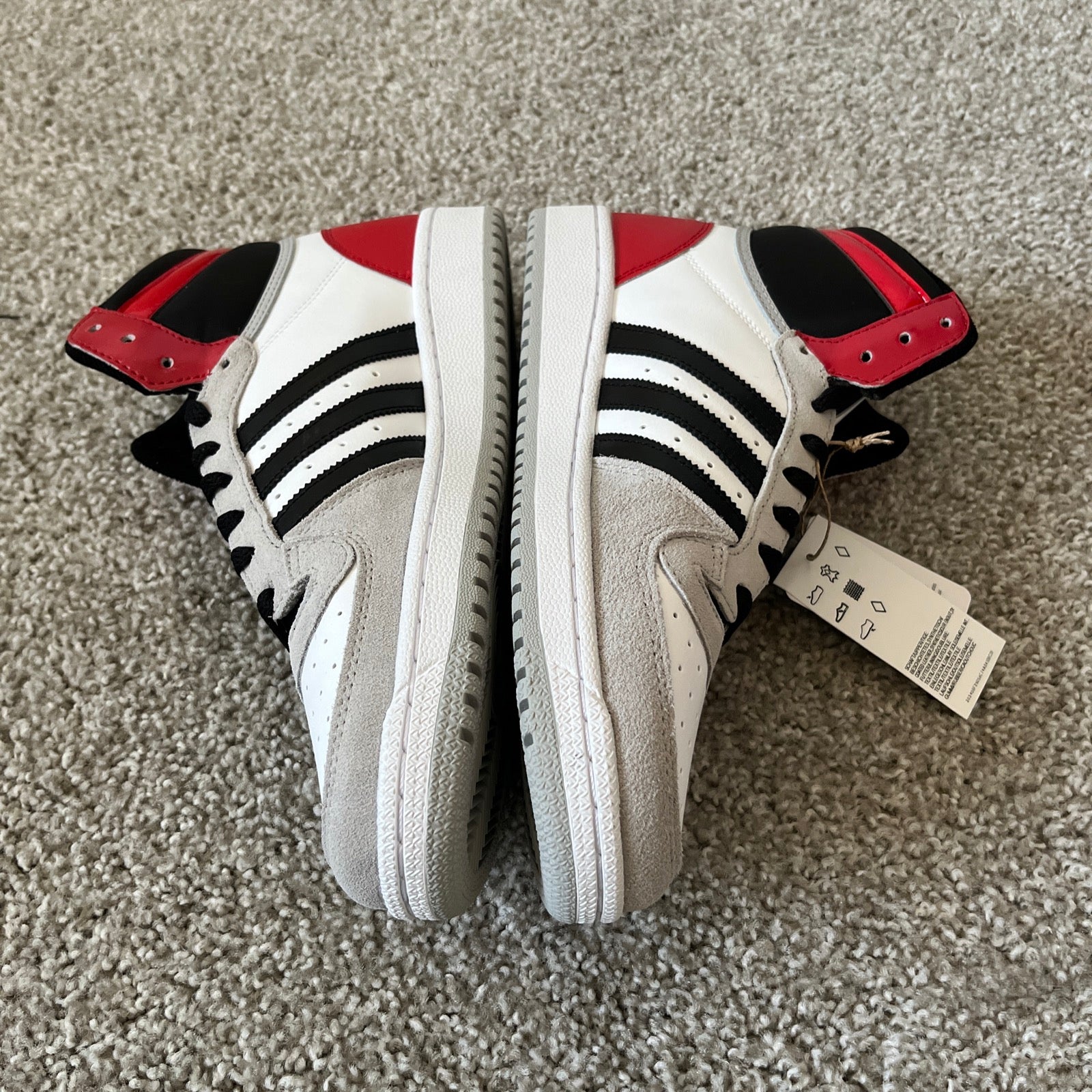 10.5M Adidas Top Ten RB White-Grey-Red (FZ6197)