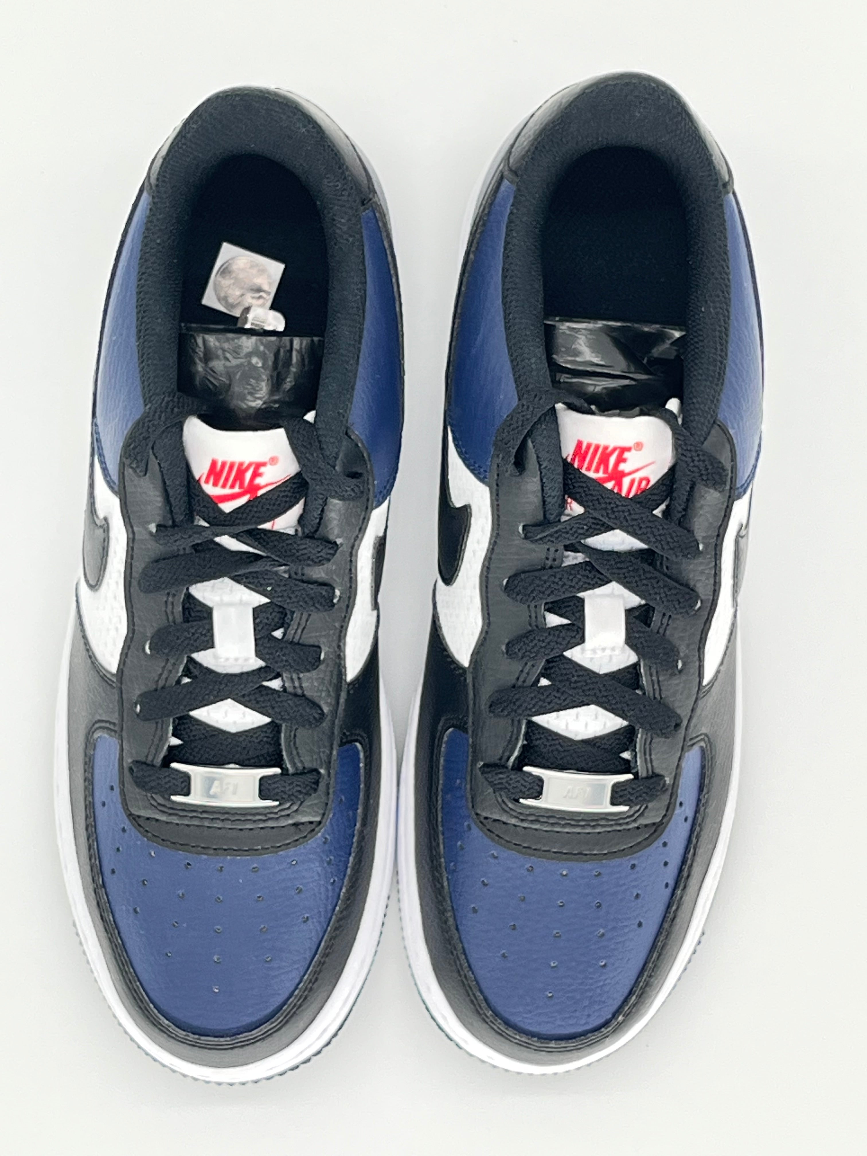 6.5Y Nike AirForce1 Midnight Navy/Black/White/University Red (HJ9201-400) - No Box