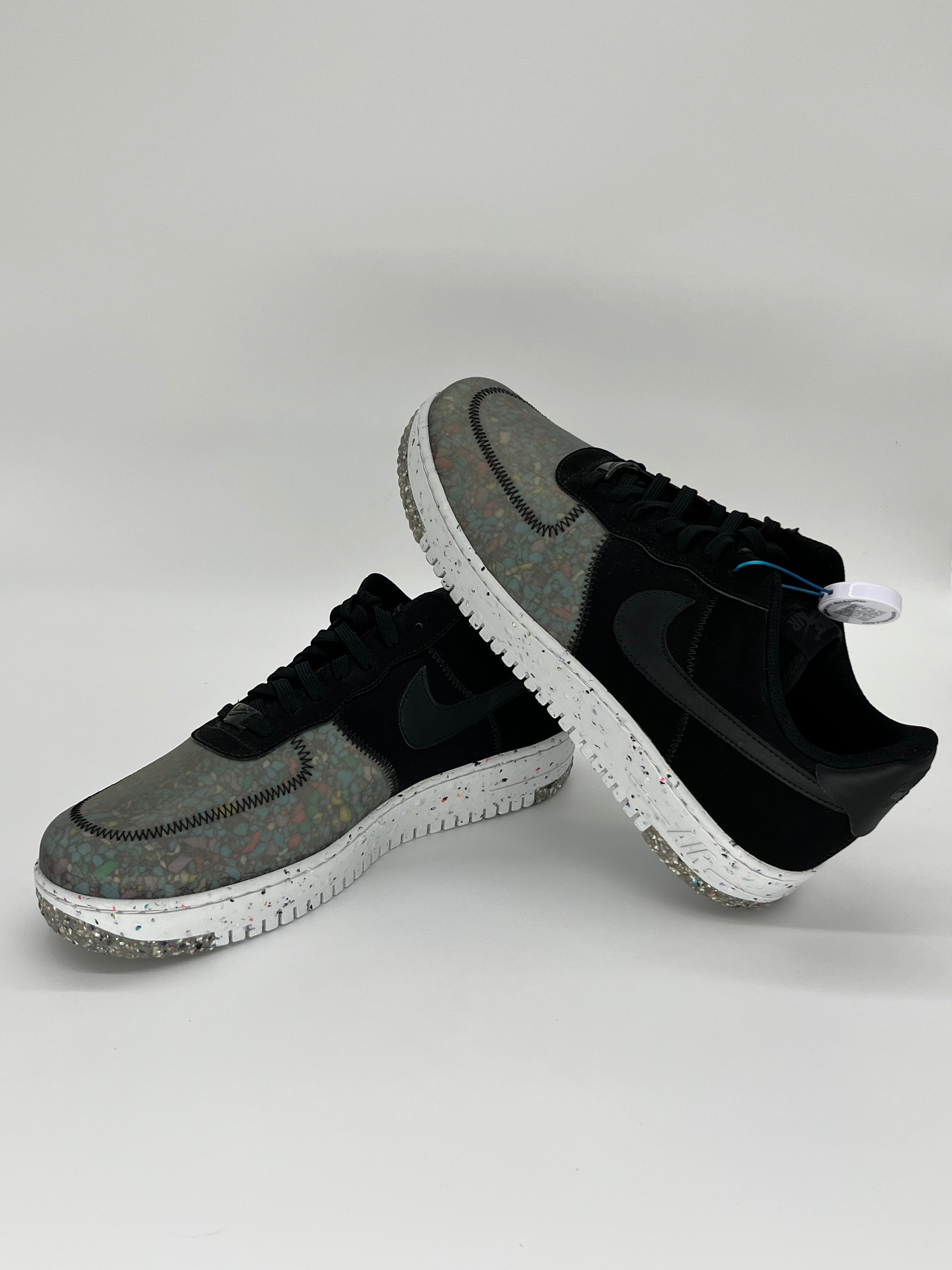 11M Nike AirForce 1 Crater Pure Platinum/Barely Volt & Black/Black-Photon Dust (CZ1524-001 & CZ1524-002 Bundle)