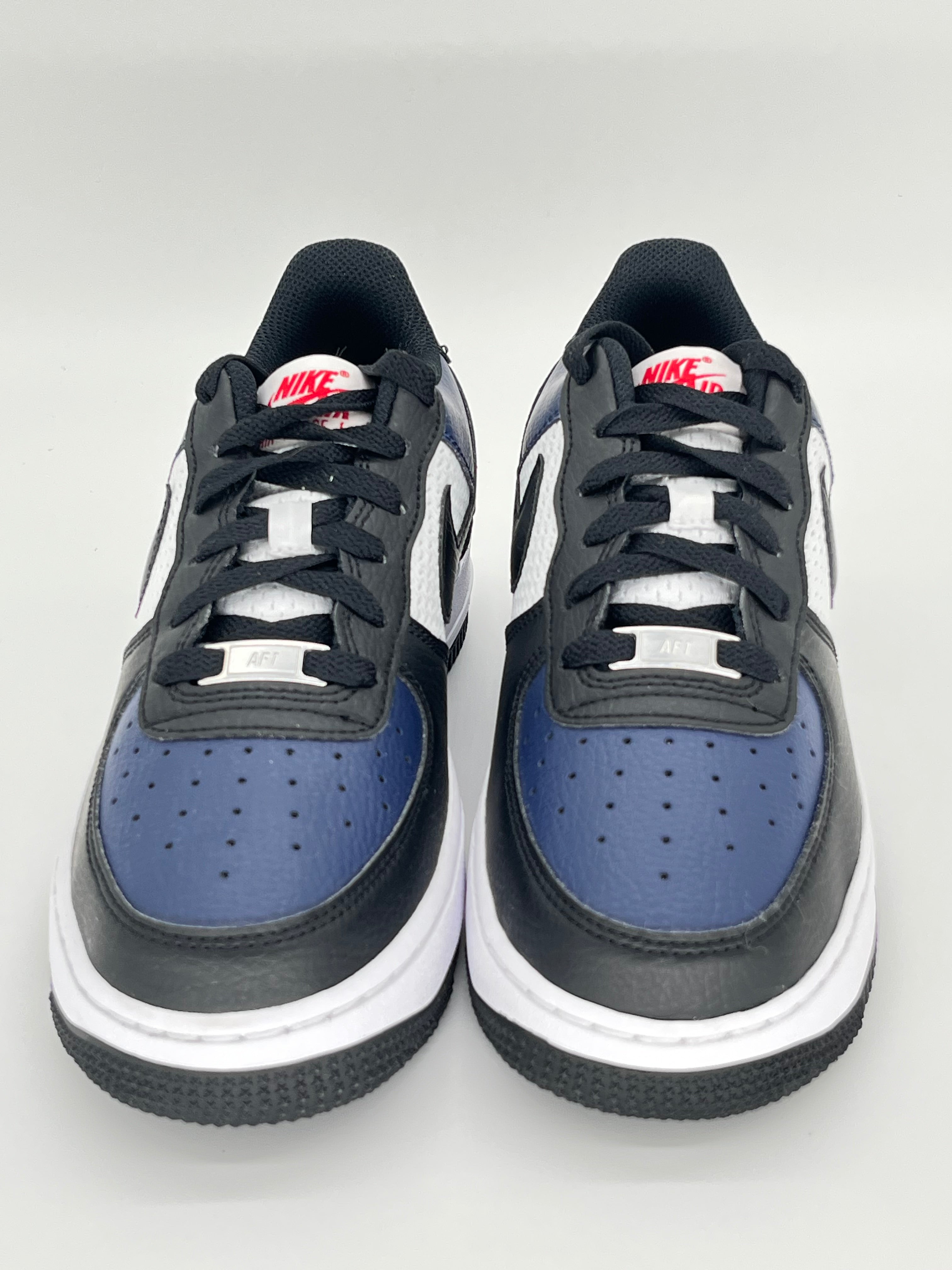 6.5Y Nike AirForce1 Midnight Navy/Black/White/University Red (HJ9201-400) - No Box