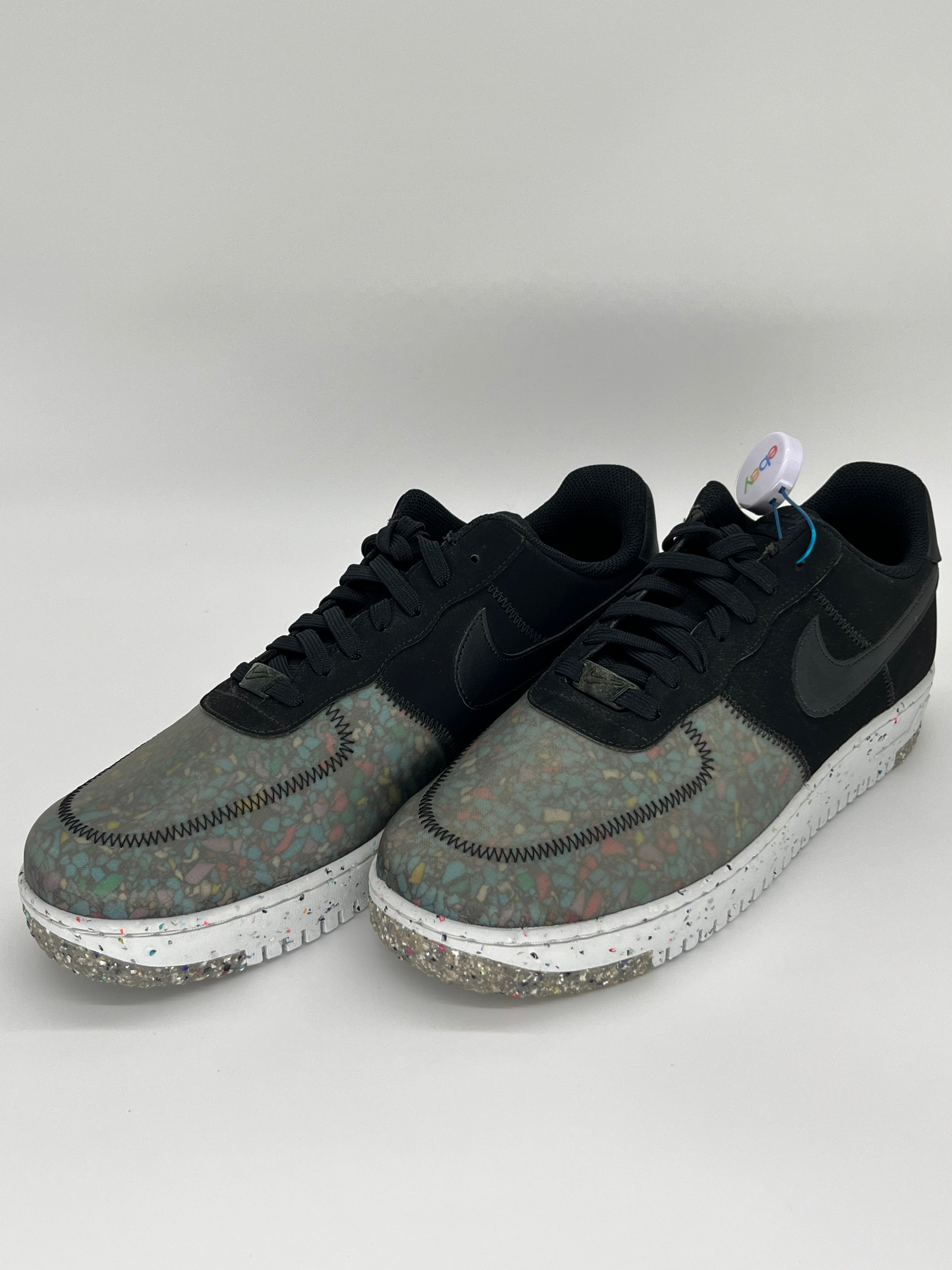 11M Nike AirForce 1 Crater Pure Platinum/Barely Volt & Black/Black-Photon Dust (CZ1524-001 & CZ1524-002 Bundle)