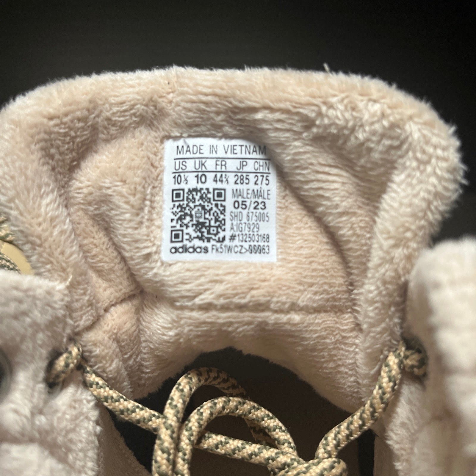 10.5M Adidas Hoops 3.0 Mid Magic Beige Winterized (IG7929)