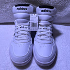 10.5M Adidas Hoops 3.0 Mid White/Black Stripes (GW3019)