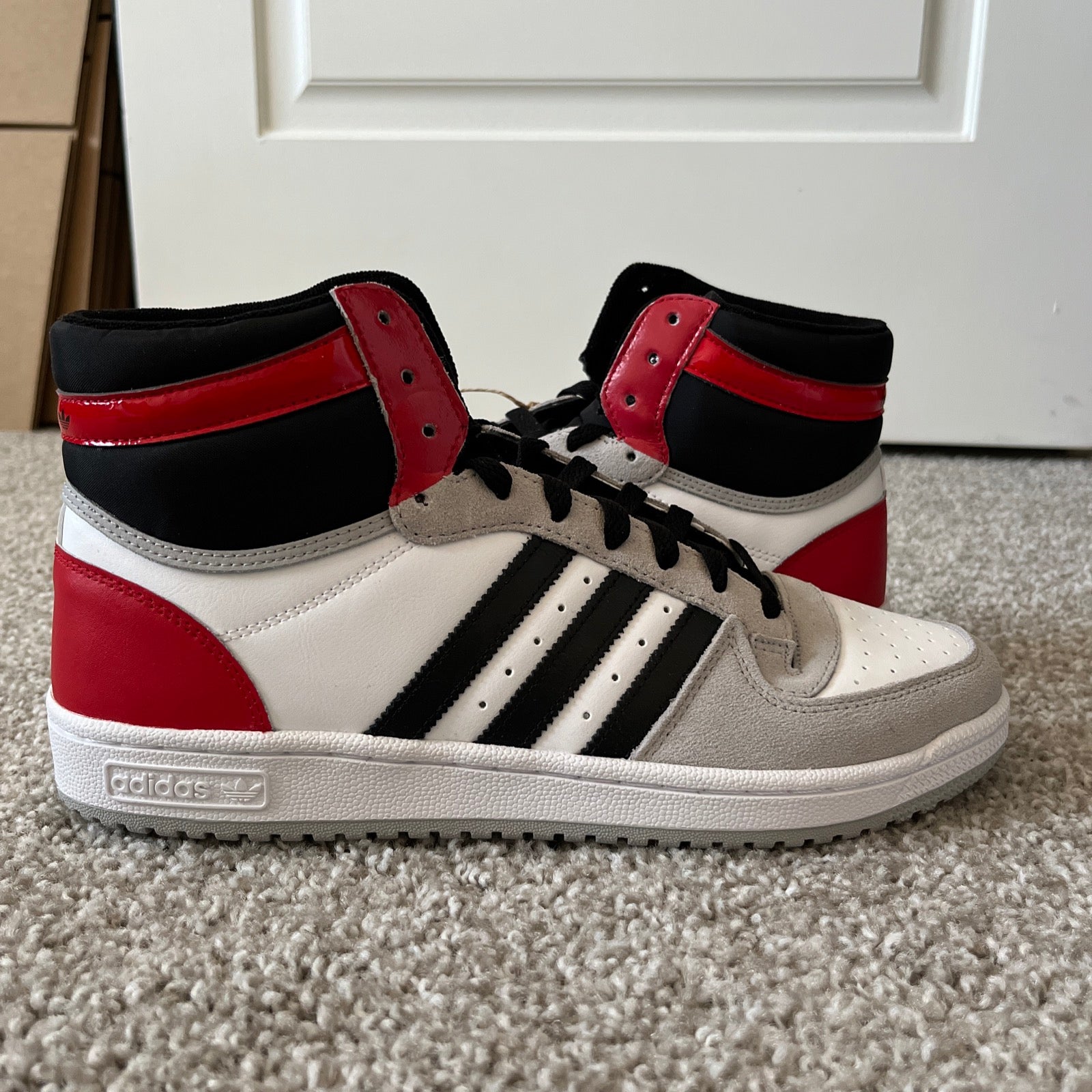 10.5M Adidas Top Ten RB White-Grey-Red (FZ6197)