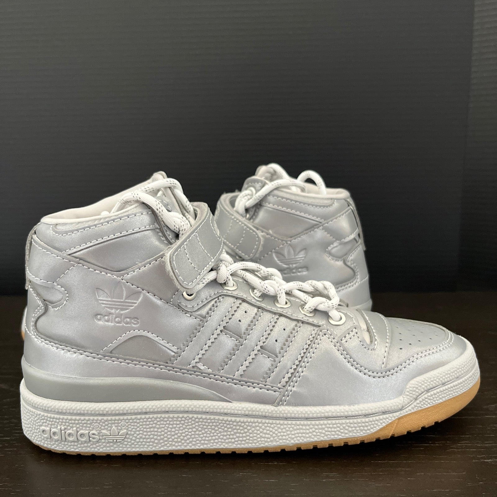 6 M/W Adidas Forum Mid Ivy Icy Park Silver Metallic Reflective (GW2858)