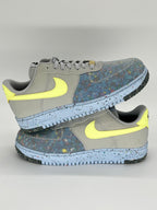 11M Nike AirForce 1 Crater Pure Platinum/Barely Volt & Black/Black-Photon Dust (CZ1524-001 & CZ1524-002 Bundle)