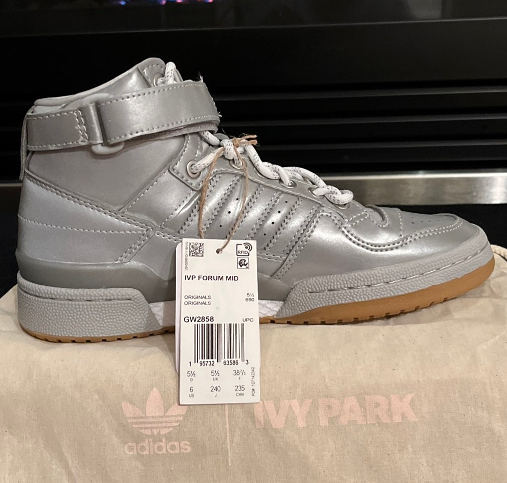 6 M/W Adidas Forum Mid Ivy Icy Park Silver Metallic Reflective (GW2858)