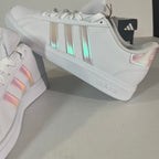 6.5W Adidas Grand Court 2.0 'White Iridescent' (GY2326)