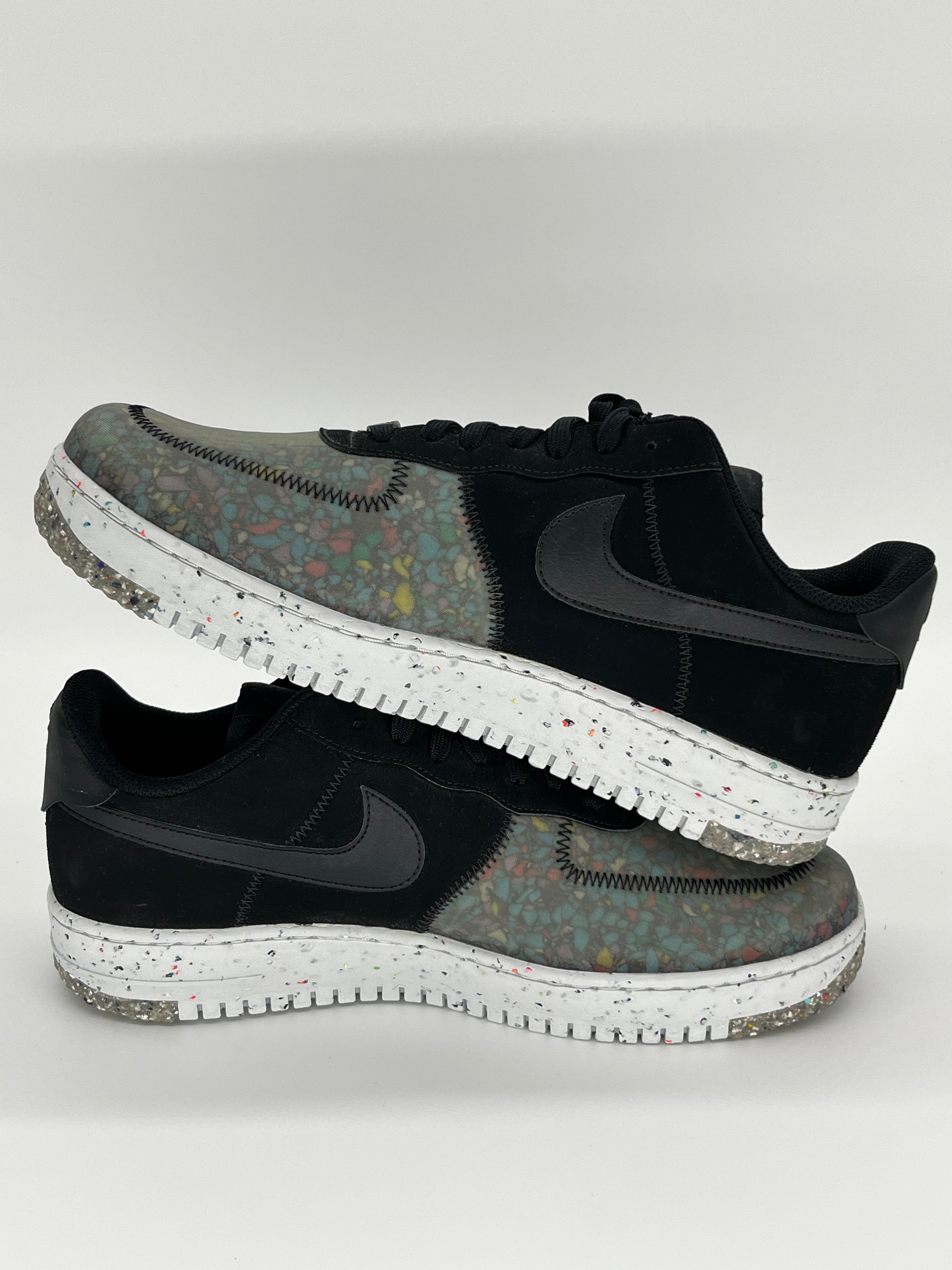 11M Nike AirForce 1 Crater Pure Platinum/Barely Volt & Black/Black-Photon Dust (CZ1524-001 & CZ1524-002 Bundle)