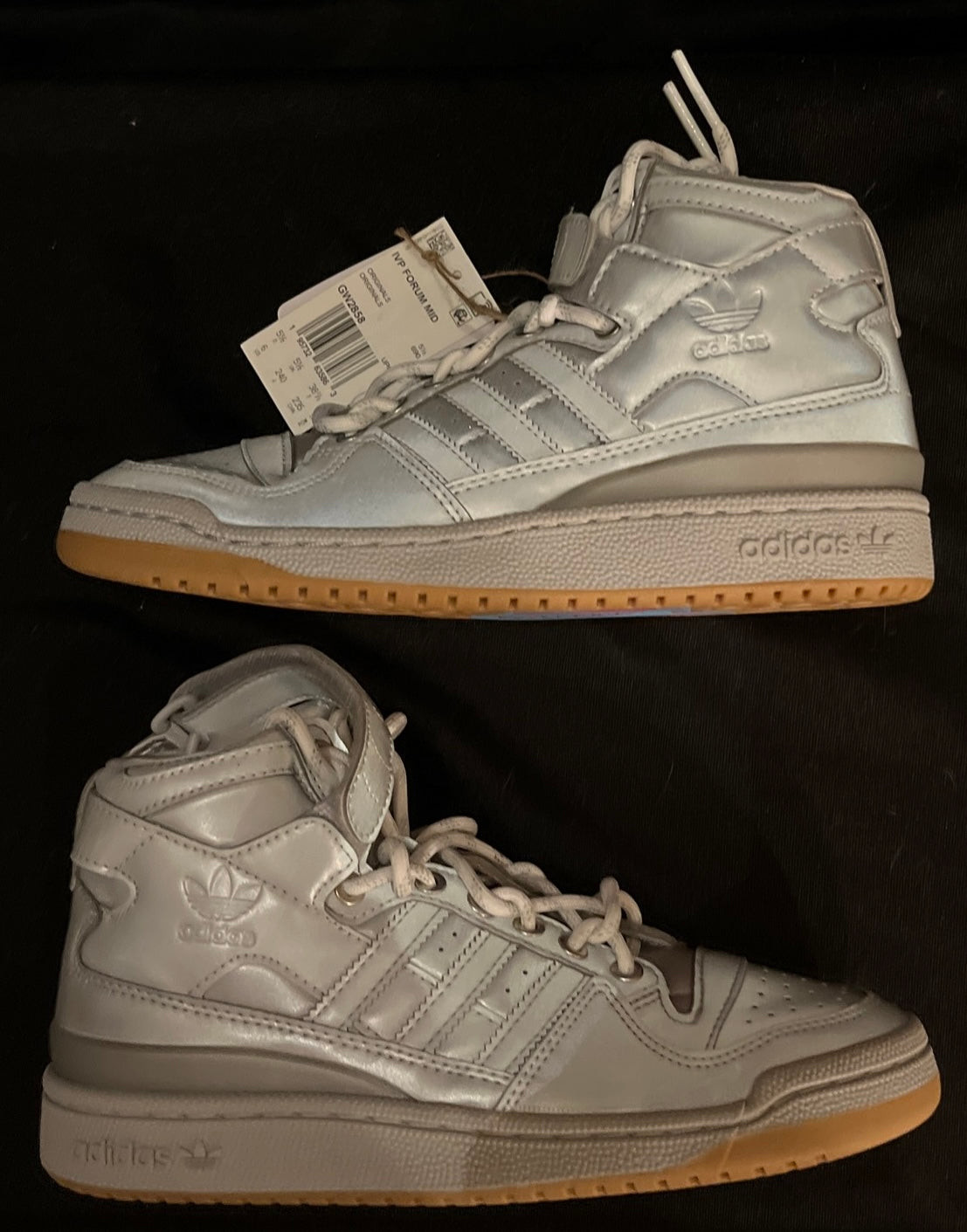 6 M/W Adidas Forum Mid Ivy Icy Park Silver Metallic Reflective (GW2858)