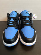 11M Nike Air Jordan 1 Low "Black/University Blue" (553558-041)