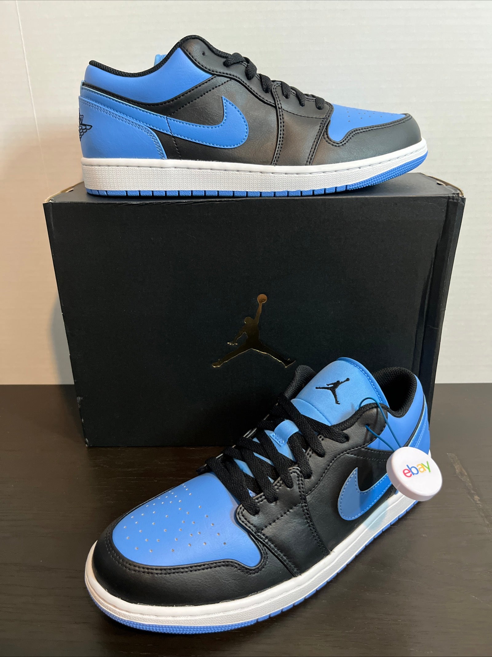 11M Nike Air Jordan 1 Low "Black/University Blue" (553558-041)