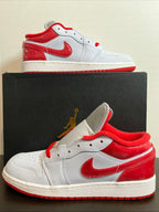 6Y Nike Air Jordan 1 Low SE (GS) "Football Grey/University Red" (FQ1935-018)