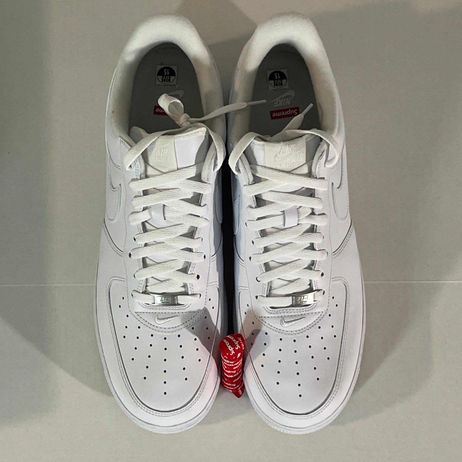 15M Nike Air Force 1 x Supreme Low Box Logo (CU9225-100)