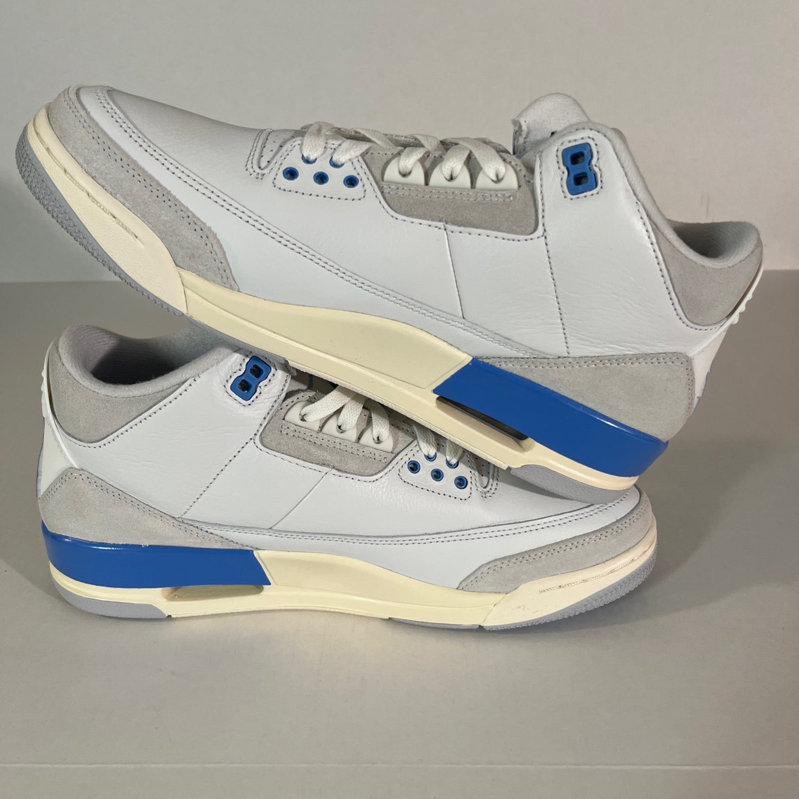 10.5M Air Jordan 3 Retro "Lucky Shorts" Summit White/Hydrogen Blue (CT8532 101)