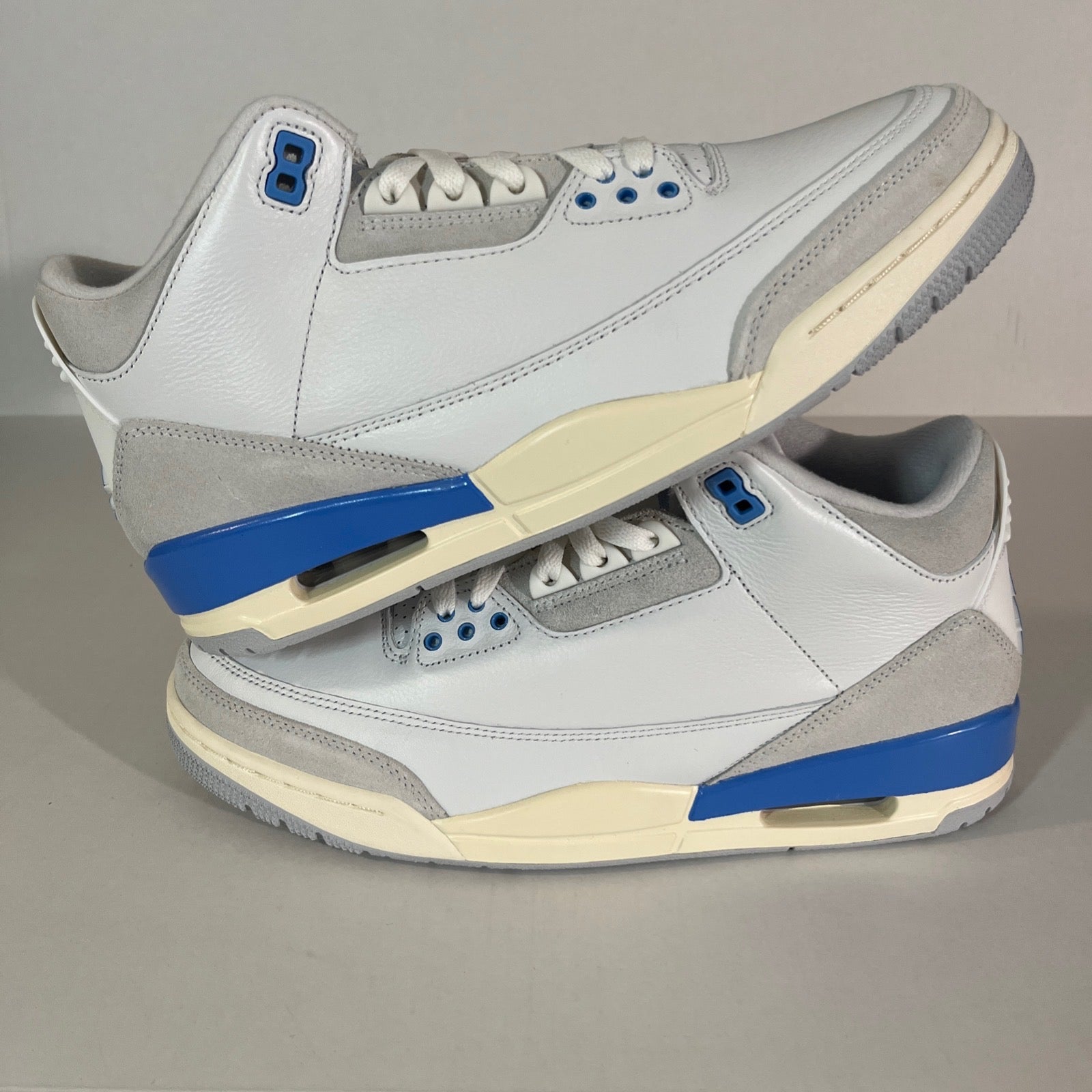 10.5M Air Jordan 3 Retro "Lucky Shorts" Summit White/Hydrogen Blue (CT8532 101)