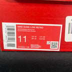 11M Nike Dunk Low White/Black/Dragon Red (DV0833-108)