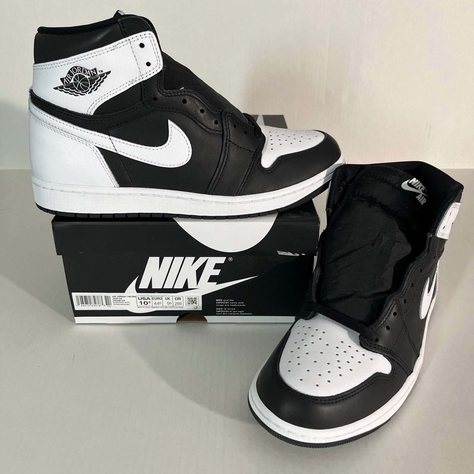 10.5M Nike Air Jordan 1 Retro OG High Black/White (DZ5485-010)