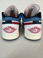 10.5M Nike Air Jordan 1 SE Low Motion Pack White/Armory Navy Aegean Storm (HM3711-144)