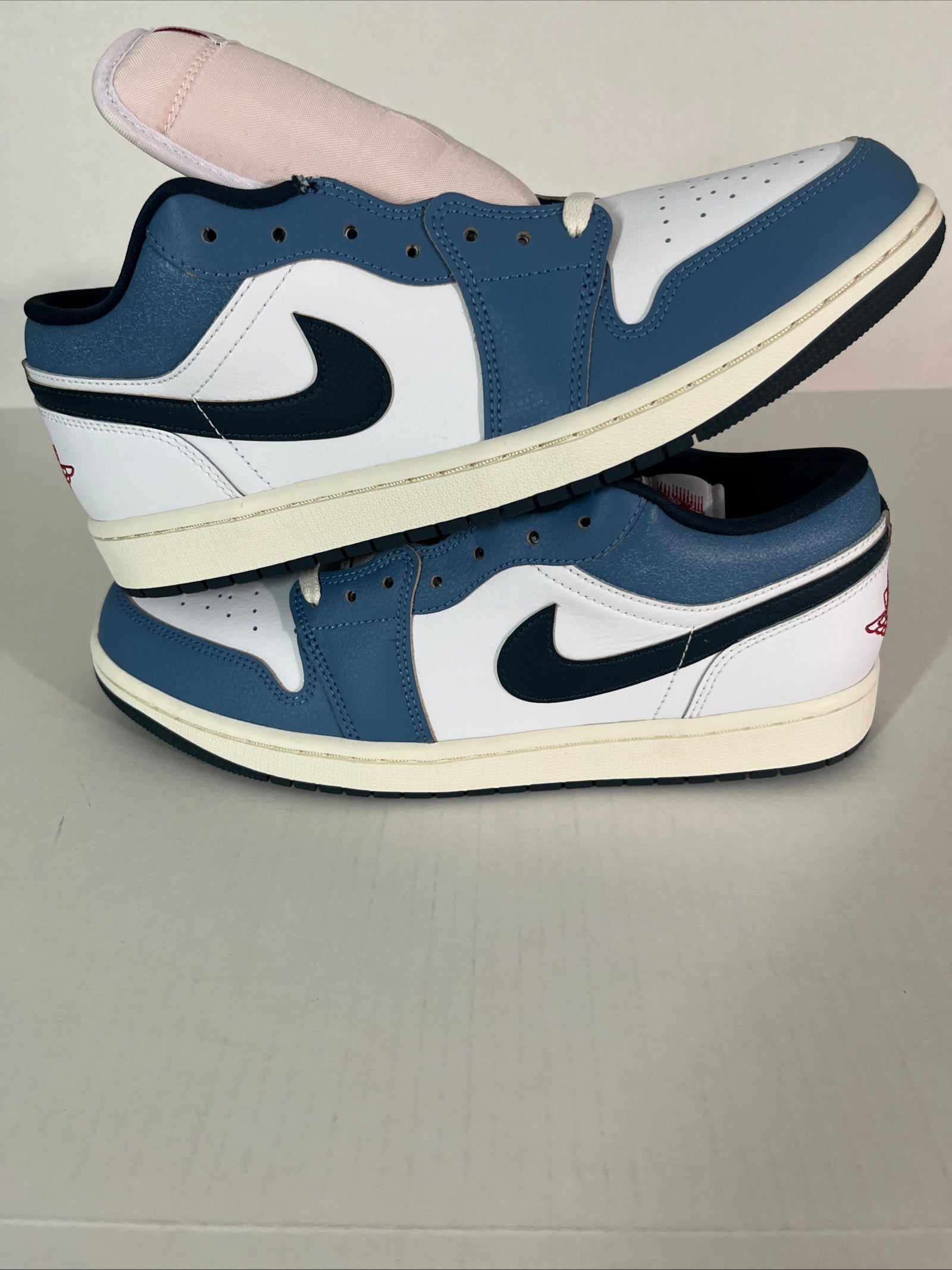 10.5M Nike Air Jordan 1 SE Low Motion Pack White/Armory Navy Aegean Storm (HM3711-144)