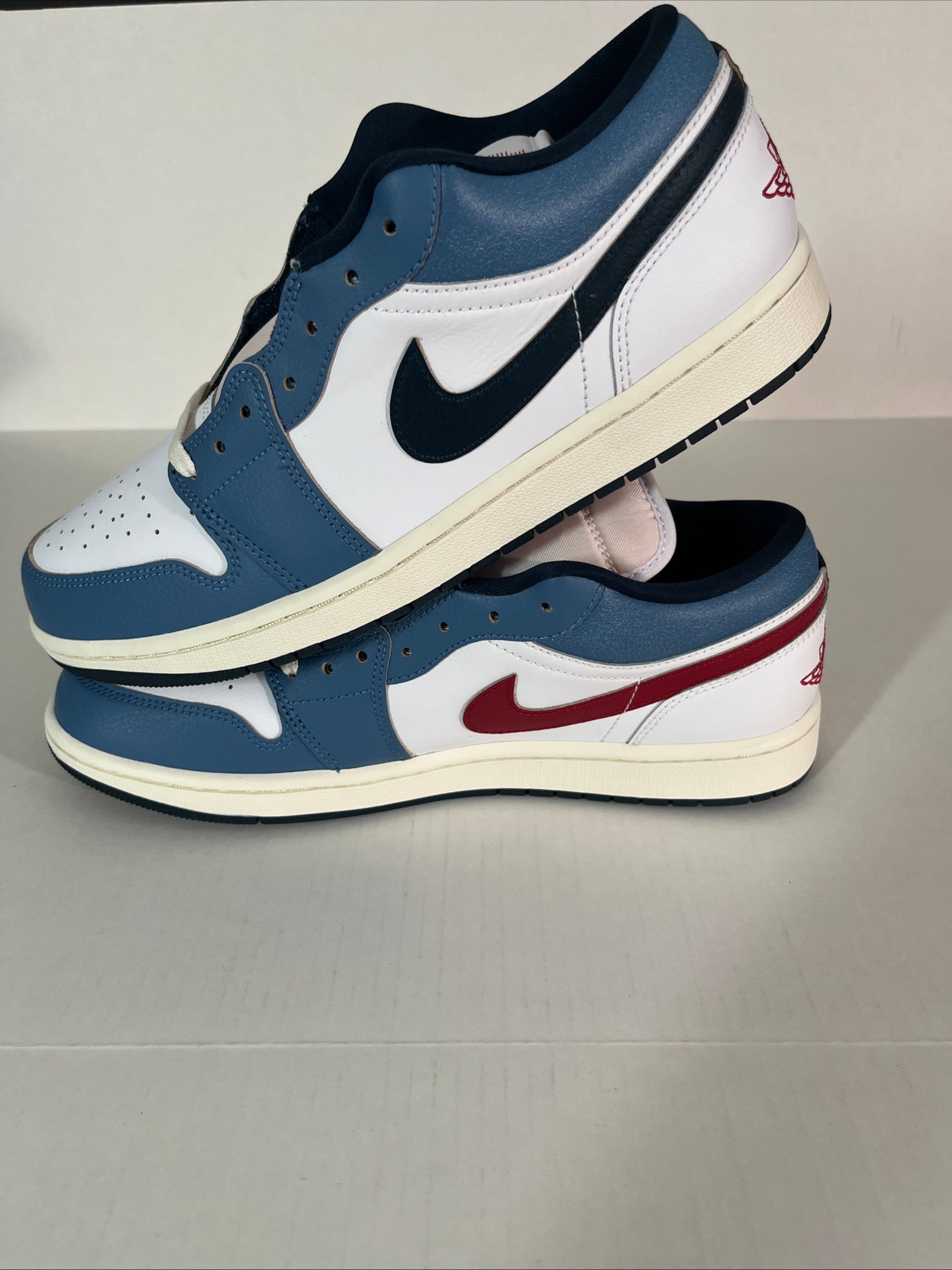 10.5M Nike Air Jordan 1 SE Low Motion Pack White/Armory Navy Aegean Storm (HM3711-144)