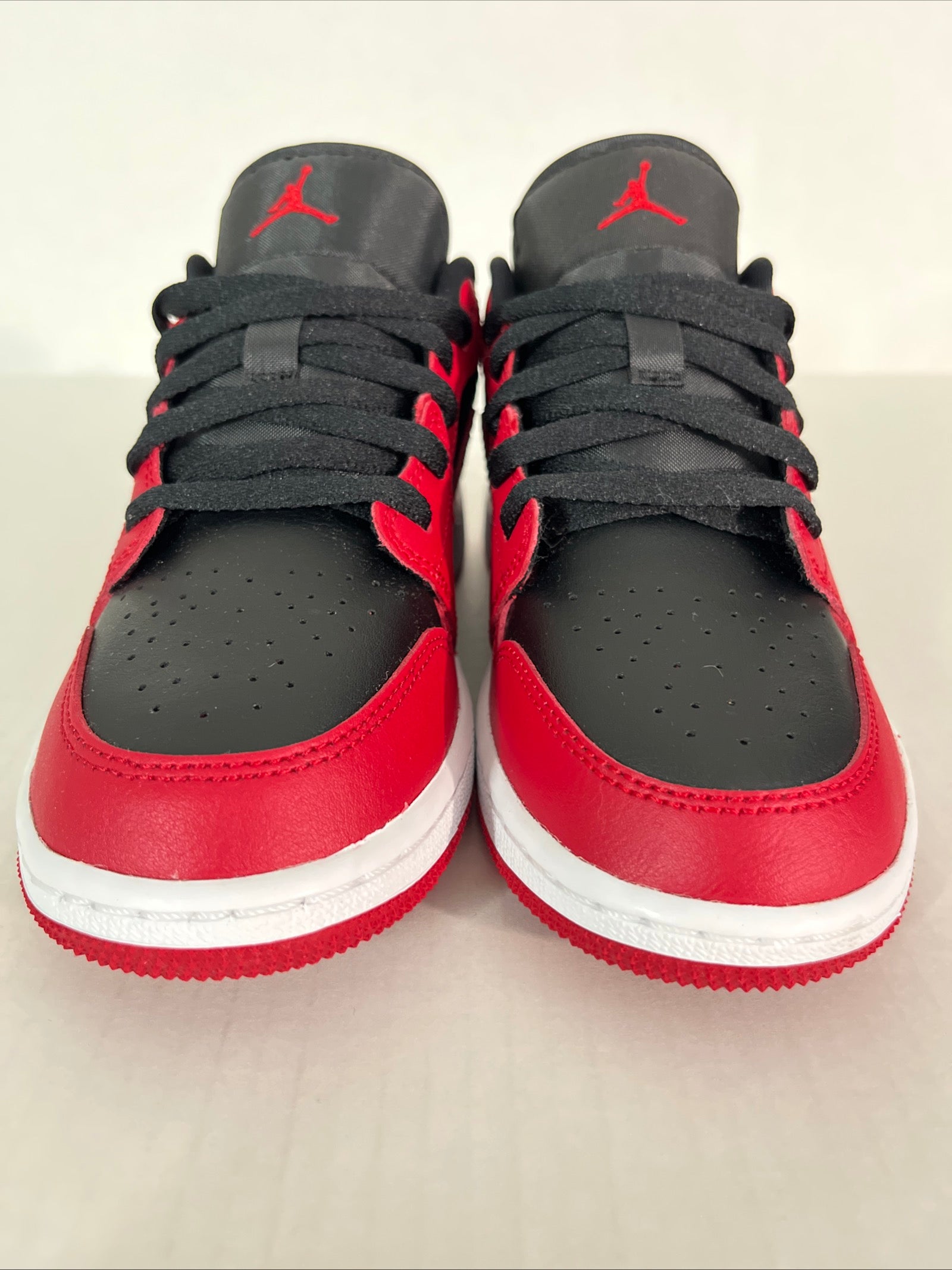 4Y Nike Air Jordan 1 Low Reverse Bred Gym Red/Black-White (553560-606)
