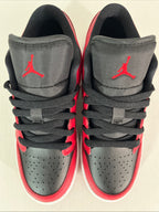 4Y Nike Air Jordan 1 Low Reverse Bred Gym Red/Black-White (553560-606)