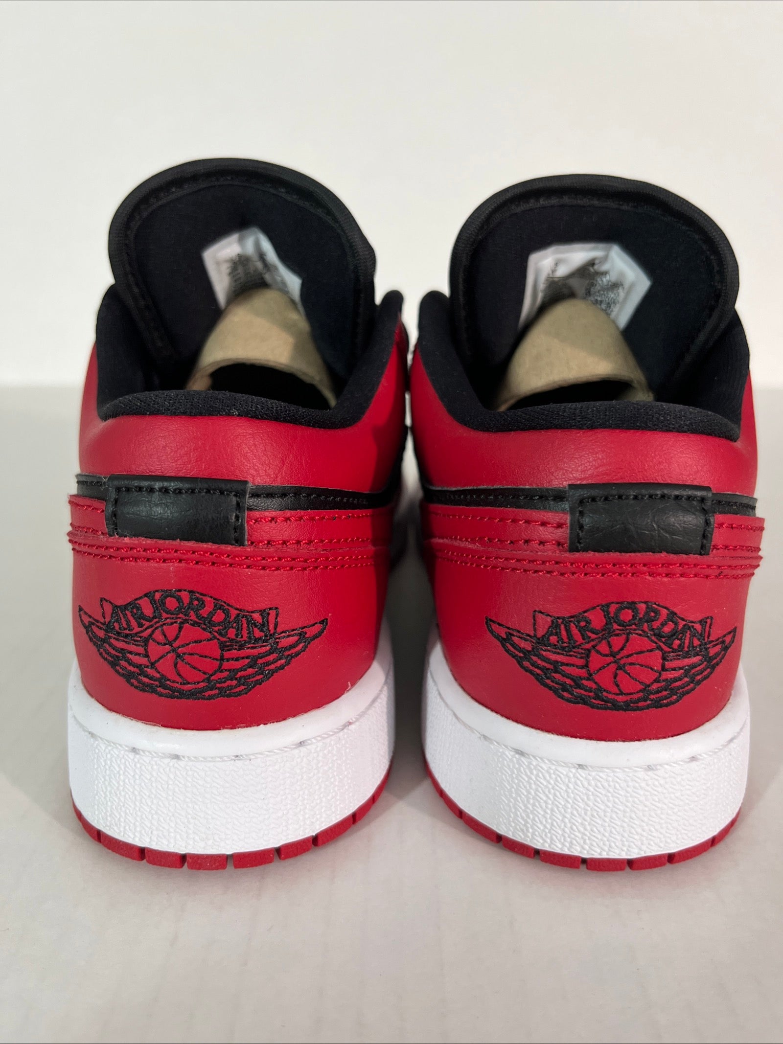 4Y Nike Air Jordan 1 Low Reverse Bred Gym Red/Black-White (553560-606)