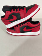 4Y Nike Air Jordan 1 Low Reverse Bred Gym Red/Black-White (553560-606)