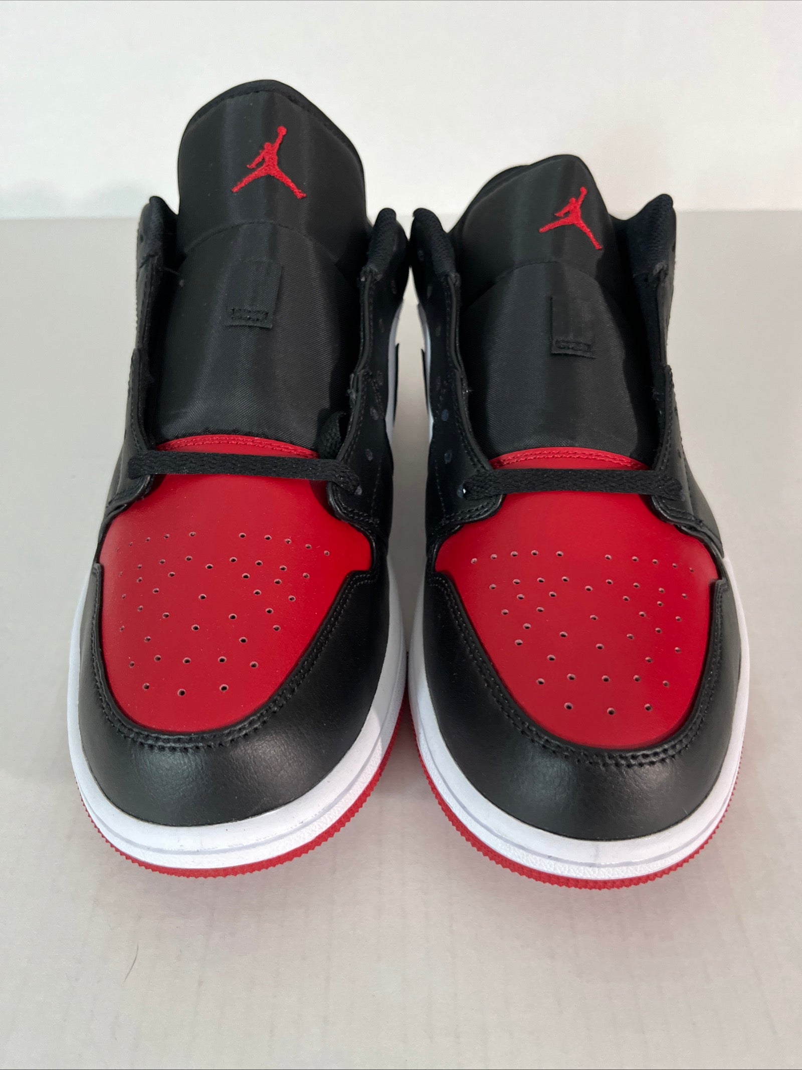 13M Nike Air Jordan 1 Low Bred Toe 2.0 White/Black-Varsity Red-White (553558-161)