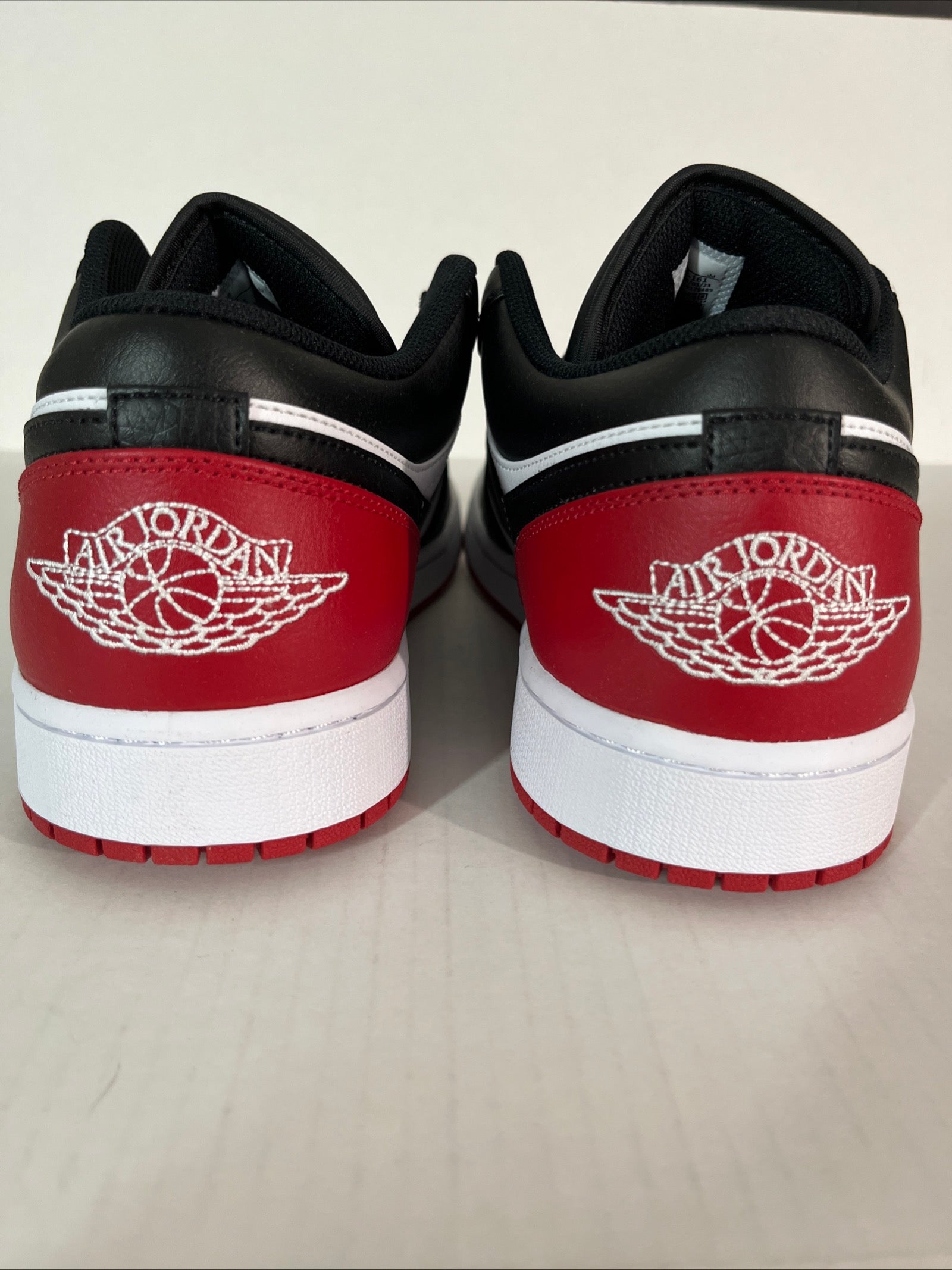 13M Nike Air Jordan 1 Low Bred Toe 2.0 White/Black-Varsity Red-White (553558-161)