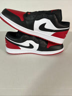 13M Nike Air Jordan 1 Low Bred Toe 2.0 White/Black-Varsity Red-White (553558-161)