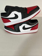 13M Nike Air Jordan 1 Low Bred Toe 2.0 White/Black-Varsity Red-White (553558-161)