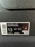 13M Nike Air Jordan 1 Low Bred Toe 2.0 White/Black-Varsity Red-White (553558-161)