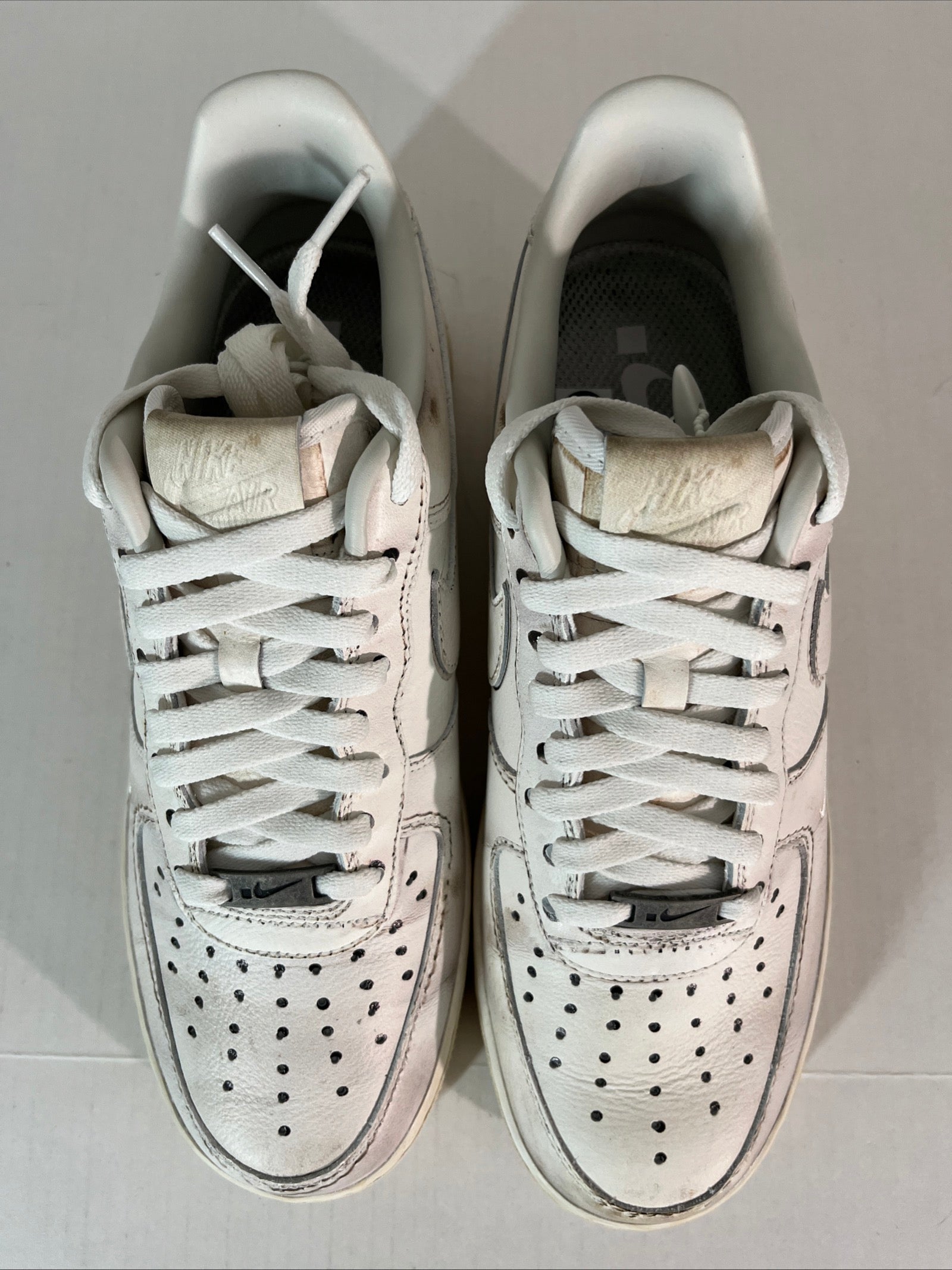 10.5M Nike Air Force 1 Low Smoke and Mirrors Pack-Dirty Triple White (HJ9346-100)