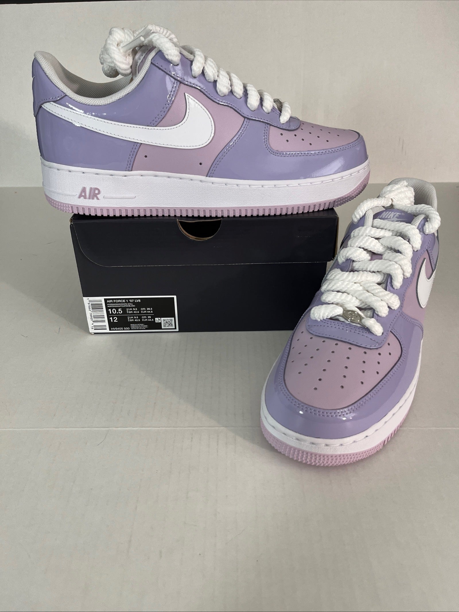 10.5M/12W Nike Air Force 1 ‘07 LV8 Hydrangeas/White-Doll (HV9405-500)